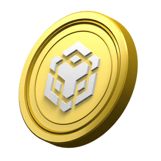 Binance BNB coin ornamental element on community trust area