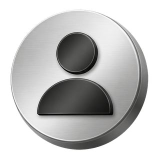 3D silver user avatar icon used as a decorative element on FAQ page